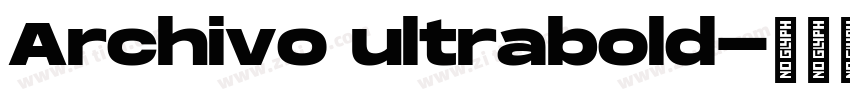 Archivo ultrabold字体转换